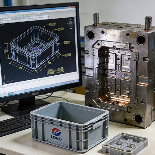 China aangepast spuitgieten voor plastic krat