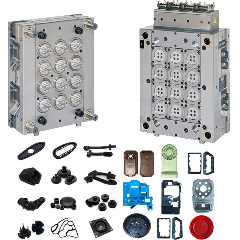 Verwisselbare kern-/holtevormen