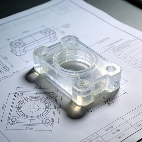 Kunststof CNC-bewerking van aangepast onderdeel