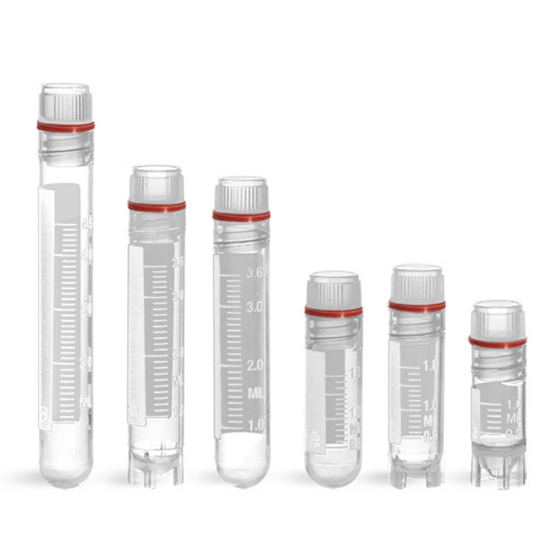 Plastic cryogene flesjes gieten