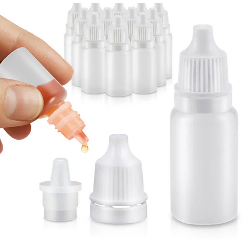 Plastic druppelaarflessen voor zorgproducten vormen