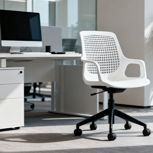 Kunststof bureaustoel spuitgieten